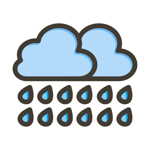 lluvia pesada icono gratis