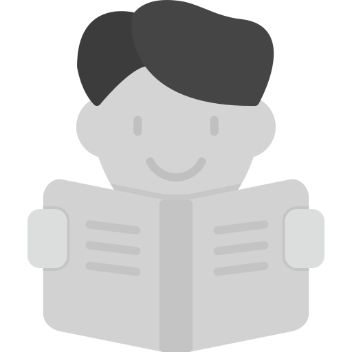 en lisant Icône gratuit