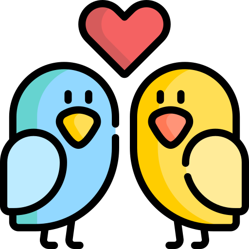 pájaro del amor icono gratis