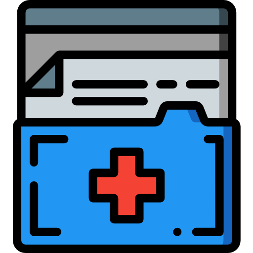 historial médico icono gratis