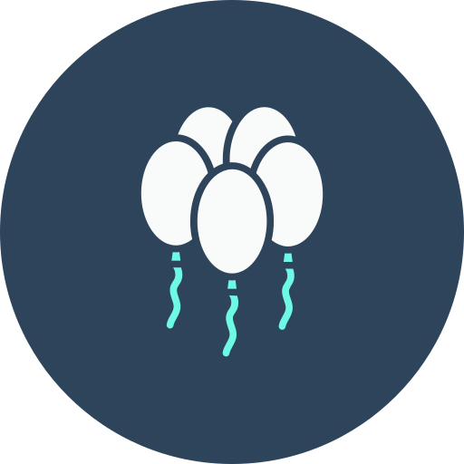 balões grátis ícone