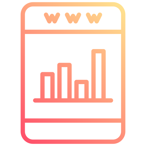 análisis del sitio web icono gratis