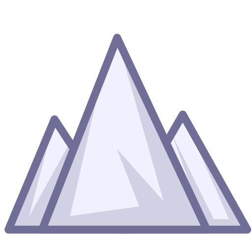 montañas icono gratis