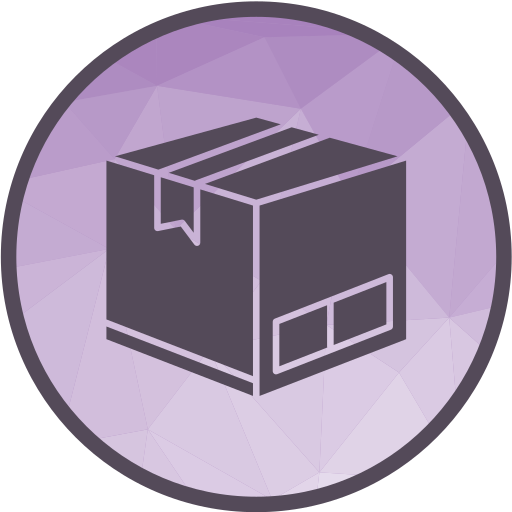 caja de cartón icono gratis