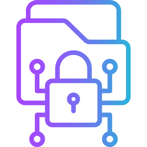 cifrado de datos icono gratis