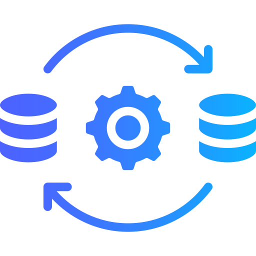 procesamiento de datos icono gratis