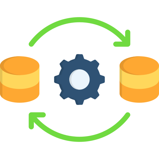 procesamiento de datos icono gratis