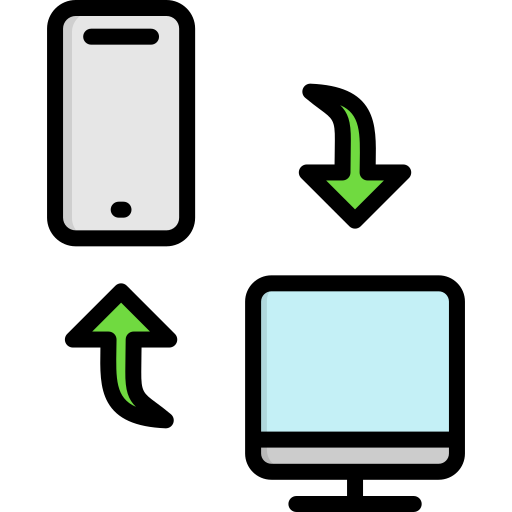 transmisión de datos icono gratis