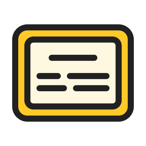 Certificate free icon