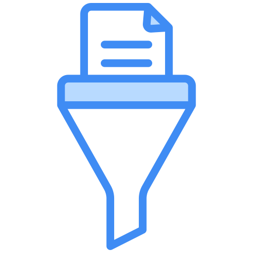 filtro de datos icono gratis