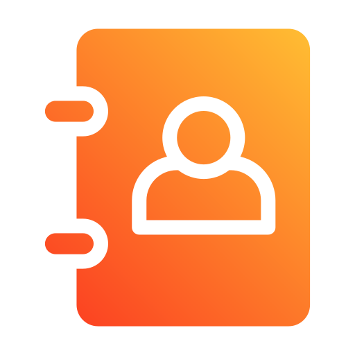 libreta de contactos icono gratis