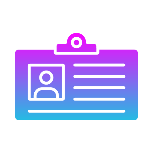 tarjeta de identificación icono gratis