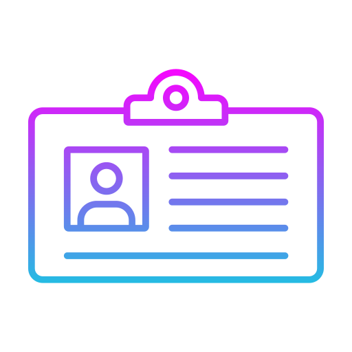tarjeta de identificación icono gratis