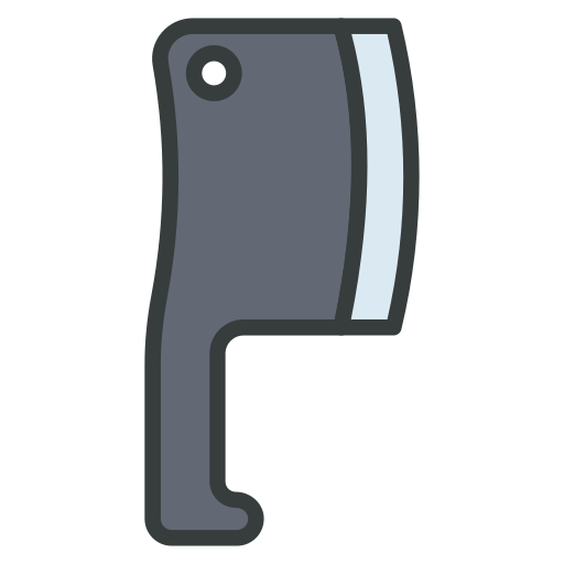 cuchillo de carnicero icono gratis