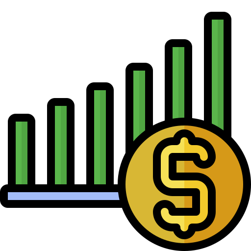 gráfico financiero icono gratis