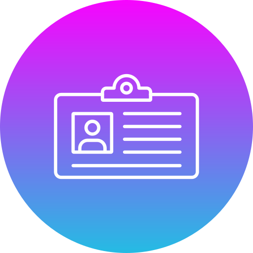 tarjeta de identificación icono gratis