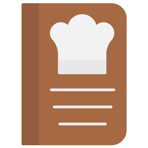 libro de recetas icono gratis