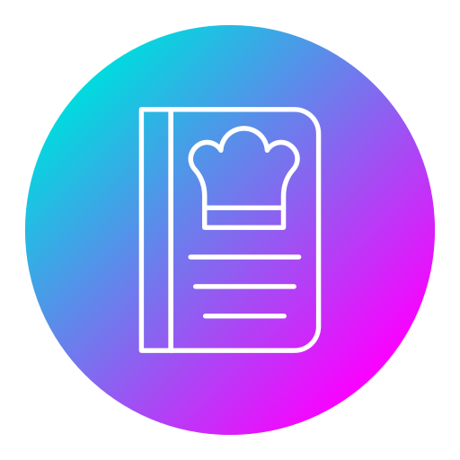 libro de recetas icono gratis