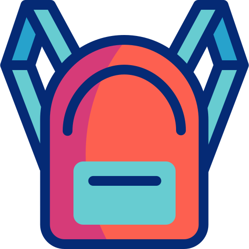 bolsa para la escuela icono gratis