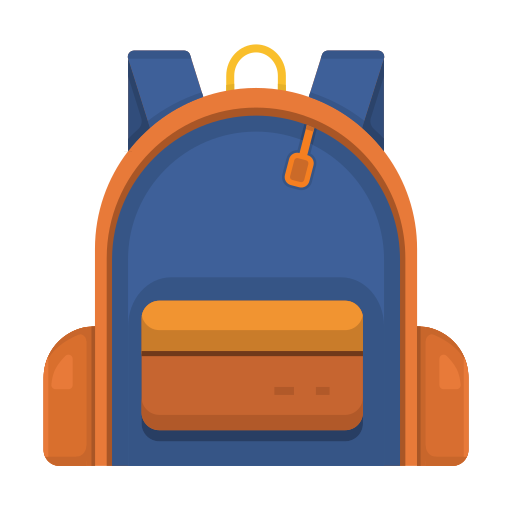 School bag Generic color fill icon