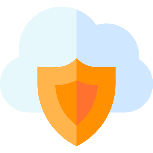 protección en la nube icono gratis