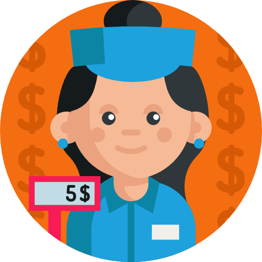 출납원 무료 아이콘