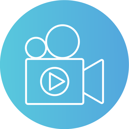 grabación de vídeo icono gratis