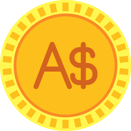 Австралийский доллар бесплатно иконка Австралийский доллар бесплатно иконка