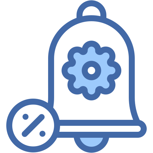 campana de notificación icono gratis