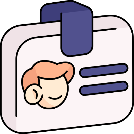 Удостоверение личности бесплатно иконка Удостоверение личности бесплатно иконка