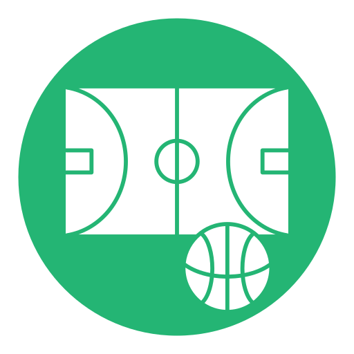 cancha de baloncesto icono gratis