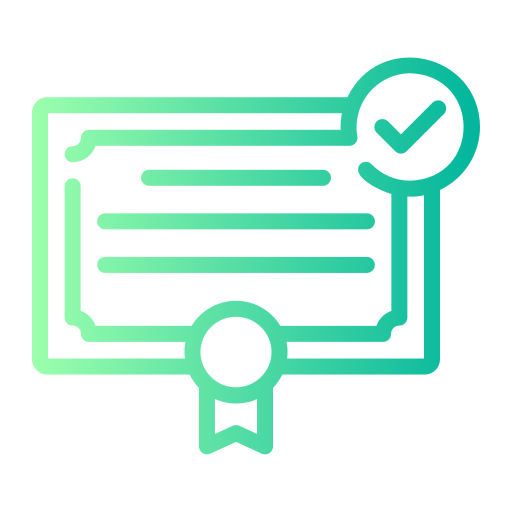 certificado icono gratis