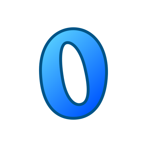 Zero free icon