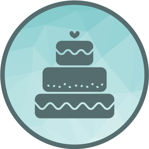 pastel de boda icono gratis