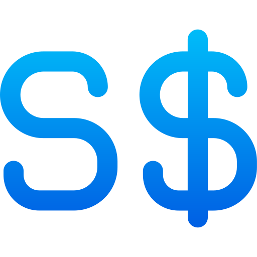 dolar de singapur icono gratis