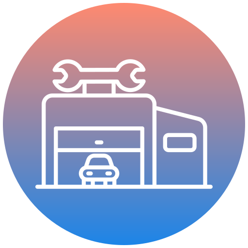 tienda de reparacion icono gratis