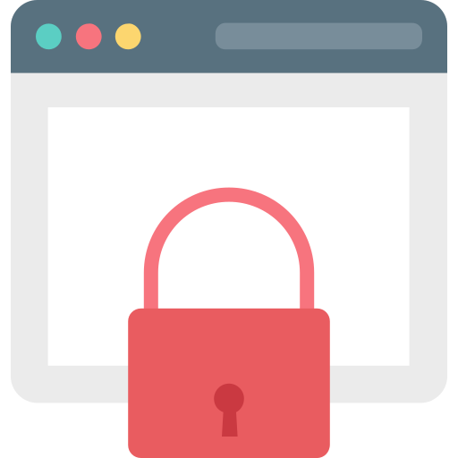 seguridad web icono gratis