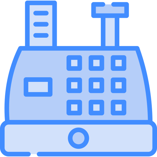 caja registradora icono gratis