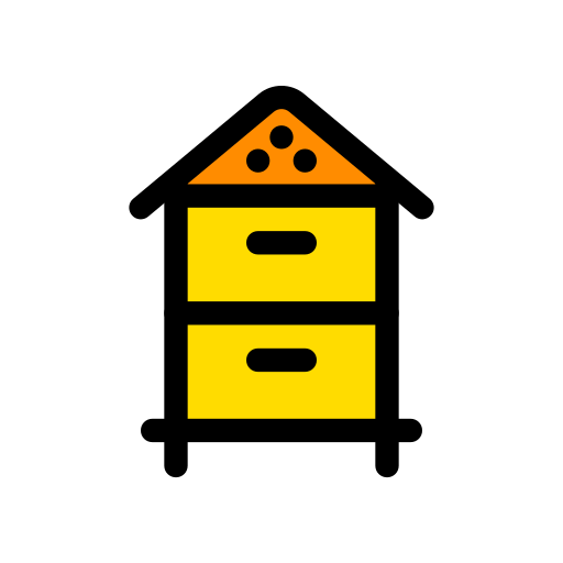 caja de abejas icono gratis