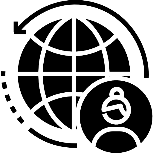 en todo el mundo icono gratis