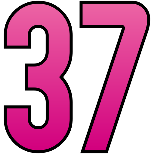 treinta y siete icono gratis
