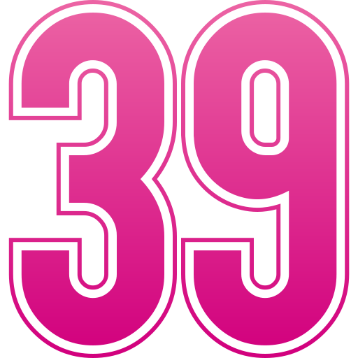 treinta y nueve icono gratis