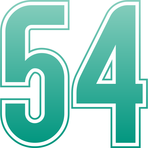 cincuenta y cuatro icono gratis