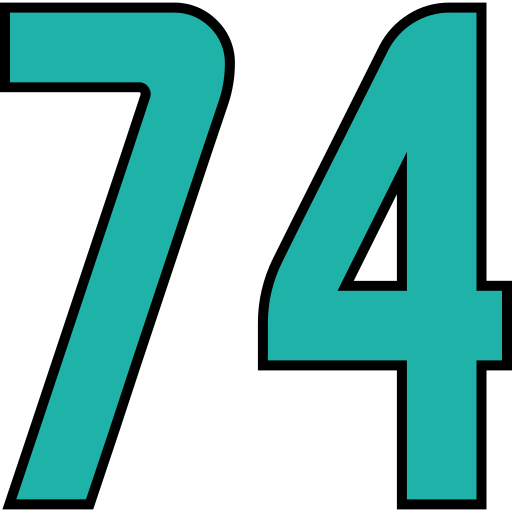 74 Icône gratuit 74 Icône gratuit