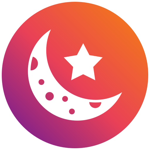 luna creciente icono gratis