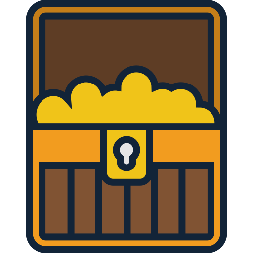 cofre del tesoro icono gratis