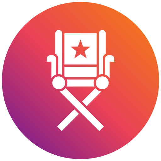 silla de director icono gratis