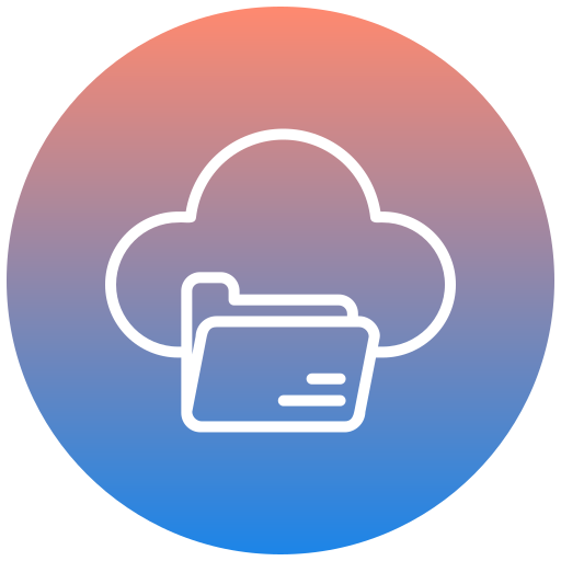 almacenamiento en la nube icono gratis