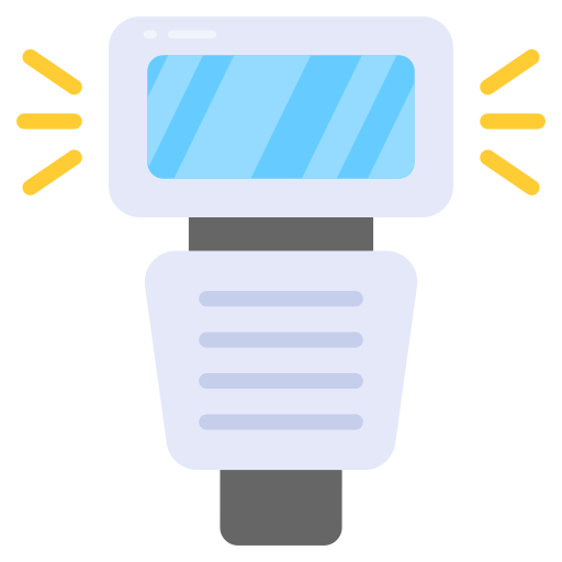 flash de la cámara icono gratis