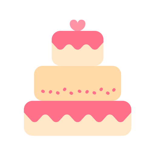 pastel de boda icono gratis